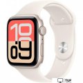 Умные часы Apple Watch SE 3 44 мм (алюминиевый корпус, звездный свет/звездный свет, спортивный силиконовый ремешок M/L)