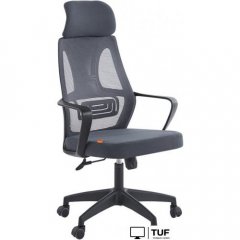 Офисное кресло CHAIRMAN CH636 (ткань, черный пластик/темно-серый)