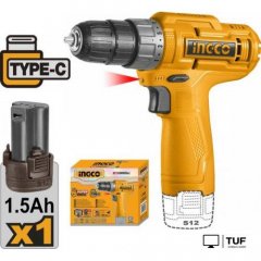 Дрель-шуруповерт Ingco CDLI12428 (с 1-им АКБ)