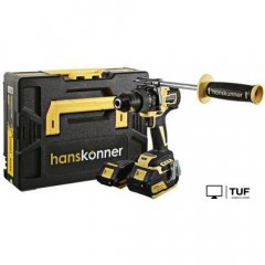Ударная дрель-шуруповерт Hanskonner HCD18165BLI (с 2-мя АКБ, кейс)