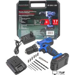 Дрель-шуруповерт RockForce RF-BT-CD12 20V (с 2-мя АКБ, кейс)