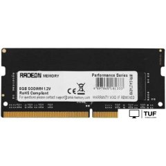 Оперативная память AMD Radeon R9 Gamer Series 8GB DDR4 SODIMM PC4-25600 R948G3206S2S-U