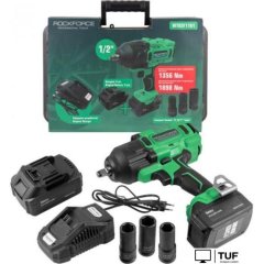 Гайковерт RockForce RF-WT02F1161 (с 2-мя АКБ, кейс)