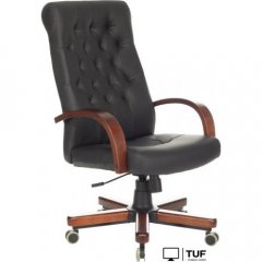 Офисное кресло Бюрократ T-9928WALNUT/ECO (черный)