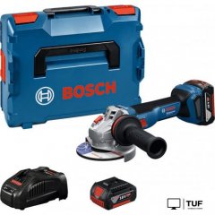 Угловая шлифмашина Bosch GWS 18V-11 S Professional 06019N4002 (с 2-мя АКБ, кейс)