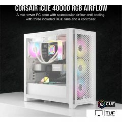 Корпус Corsair iCUE 4000D RGB Airflow CC-9011241-WW