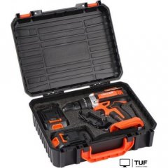 Ударная дрель-шуруповерт KingQueen KQ-101k (с 2-мя АКБ, кейс)