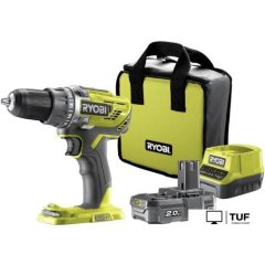 Дрель-шуруповерт Ryobi R18DD3-120S 5133003347 (с 1-м АКБ 2.0 Ah, сумка)