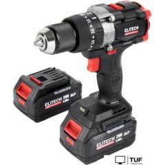 Ударная дрель-шуруповерт ELITECH CD 20BL2 E2201.042.02 (с 2-мя АКБ, кейс)