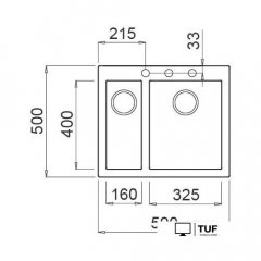 Кухонная мойка Elleci Quadra 150 Light Grey K97