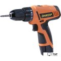 Дрель-шуруповерт Энкор ДША-2 12ЭР/10Л (с 2-мя АКБ)