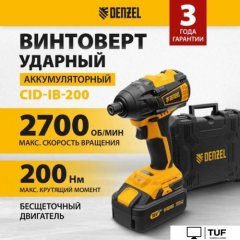 Винтоверт Denzel CID-IB-200 26510 (с 1-им АКБ, кейс)