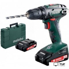 Дрель-шуруповерт Metabo BS 18 602207550 (с 2-мя АКБ 1.5 Ah, кейс)