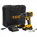 Ударная дрель-шуруповерт Denzel CIDB-IB-18-02 26130 (с 2-мя АКБ, кейс, набор оснастки)
