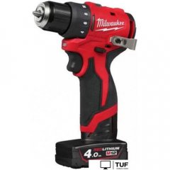 Дрель-шуруповерт Milwaukee M12 BLDDRC-402C 4933499688 (с 2-мя АКБ, кейс)