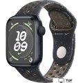 Умные часы Apple Watch Nike Series 9 41 мм (алюминиевый корпус, полуночный/полуночный, спортивный силиконовый ремешок S/M)