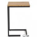 Приставной столик Halmar Nisa (дуб золотой/черный)