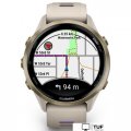 Умные часы Garmin Forerunner 970 47 мм (бежевый/фиолетовый)