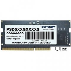 Оперативная память Patriot Signature Line 16ГБ DDR5 SODIMM 5200 МГц PSD516G520081S
