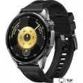 Умные часы Huawei Watch GT 6 46 мм (черный, с черным силиконовым ремешком, международная версия)