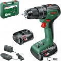 Ударная дрель-шуруповерт Bosch UniversalImpact 18V-60 06039D7102 (с 2-мя АКБ 2 Ач, кейс)