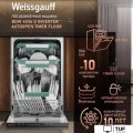 Встраиваемая посудомоечная машина Weissgauff BDW 4536 D Inverter Autoopen Timer Floor