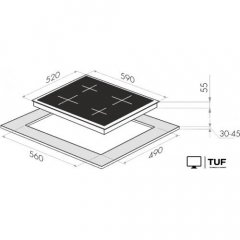 Варочная панель MAUNFELD EVI.594-BK