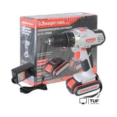 Дрель-шуруповерт Энергомаш ДШ-18-1-Промо (с 2-мя АКБ, кейс)
