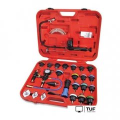 Инструмент для ремонта системы охлаждения Toptul для тестирования давления в радиаторе JGAI2801 (28 пр.)