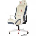 Игровое (геймерское) кресло A4Tech Bloody GC-830 (белый/синий)