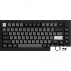 Клавиатура Akko 5075S Black & Silver (Akko Cream Yellow V3 Pro)