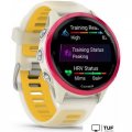 Умные часы Garmin Forerunner 570 42 мм (бежевый/розовый)