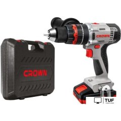 Ударная дрель-шуруповерт Crown CT21075HMX-2 BMC (с 2-мя АКБ, кейс)