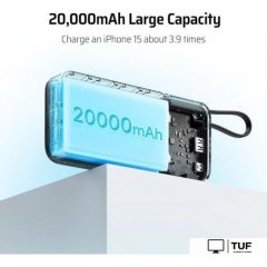 Внешний аккумулятор Cuktech PB200N 20000mAh 55W (темно-серый)