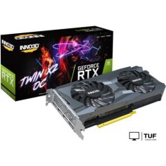Видеокарта Inno3D GeForce RTX 3060 Ti Twin X2 OC LHR 8GB N306T2-08D6X-119032DH