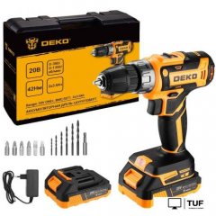 Дрель-шуруповерт Deko Banger 20V ONE+ 083-1109 (с 2-мя АКБ, кейс)