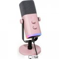 Проводной микрофон FIFINE AM8 (розовый)