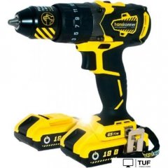 Ударная дрель-шуруповерт Hanskonner HCD1865BLI (с 2-мя АКБ)