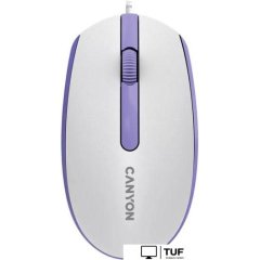 Мышь Canyon M-10 (белый/сиреневый)