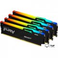 Оперативная память Kingston FURY Beast RGB 4x16ГБ DDR5 6000 МГц KF560C40BBAK4-64