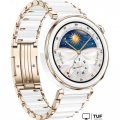 Умные часы Huawei Watch GT 5 Pro 42 мм (керамический белый)