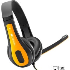 Наушники Canyon HSC-1 (черный/желтый)