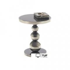 Журнальный столик Halmar Carla (черный/серебряный)