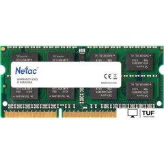 Оперативная память Netac Basic 8GB DDR3 SODIMM PC3-12800 NTBSD3N16SP-08