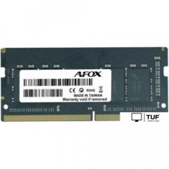 Оперативная память AFOX 8GB DDR4 SODIMM PC4-25600 AFSD48PH1P