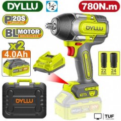Гайковерт Dyllu DTCD1B78 (с 2-мя АКБ, кейс)