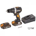 Дрель-шуруповерт Worx WX102 (с 2-мя АКБ, кейс)