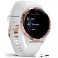Умные часы Garmin Venu 2S (розовое золото/белый)