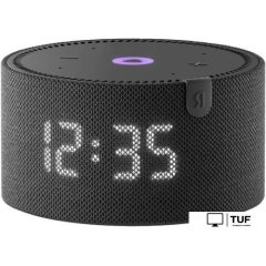 Умная колонка Яндекс Станция Мини 2 с часами (черный оникс)