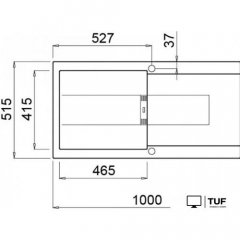 Кухонная мойка Elleci Smart 480 Titanium M73